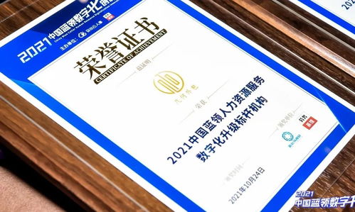 幾何外包榮獲 2021中國藍領人力資源服務數字化升級標桿機構 獎項